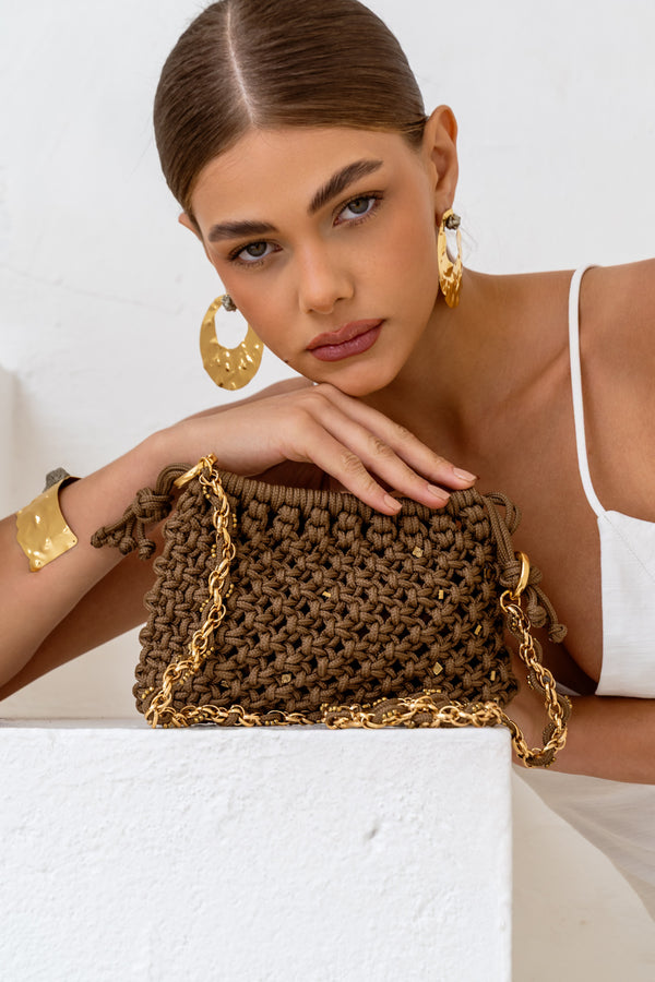 Bolsa Reina Mocha Mousse Pequena